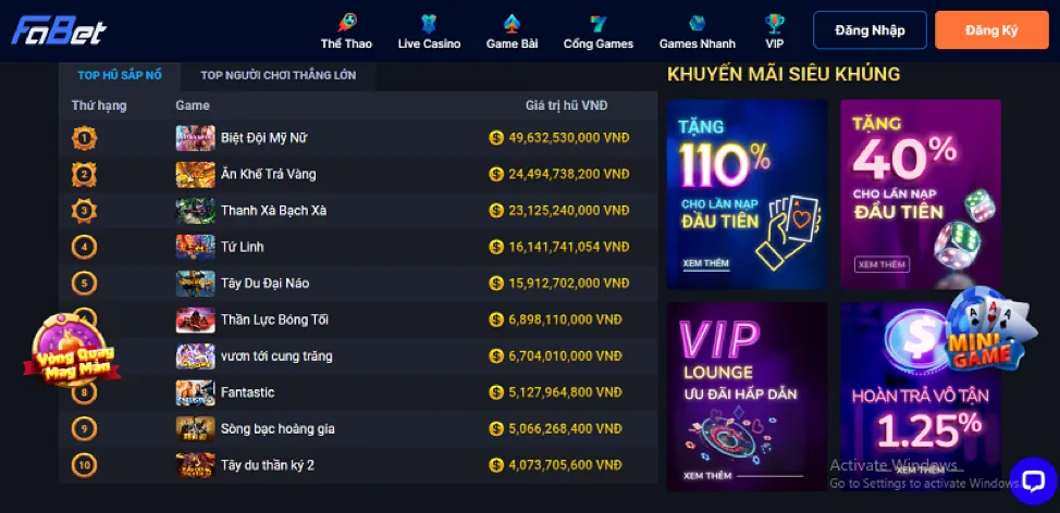 Khuyến mãi Casino hấp dẫn tại JN88